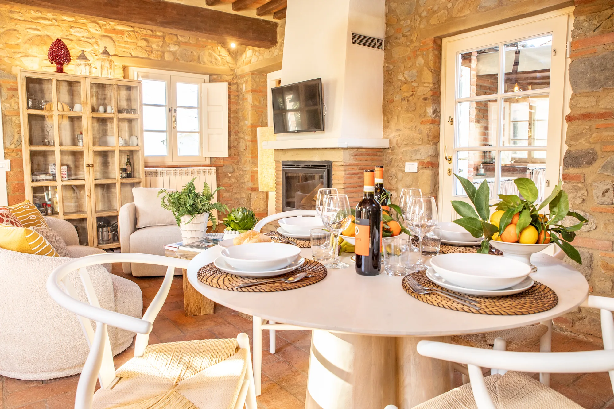 Tavolo da pranzo nella veranda